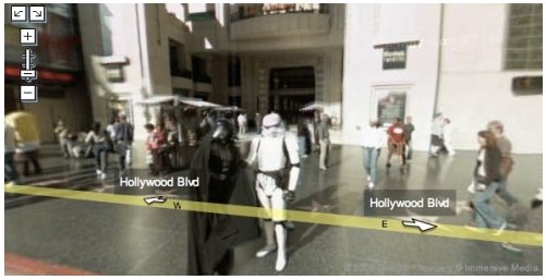dark vador google street view hollywood bvd